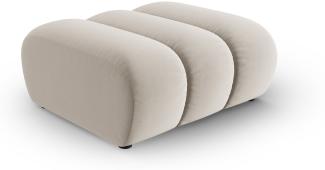 Micadoni Hocker Lupine Samtstoff Beige