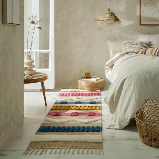 FLAIR RUGS Läufer Medina, rechteckig, Höhe: 12 mm, Boho-Look, aus Naturfasern wie Wolle & Jute, Teppichläufer