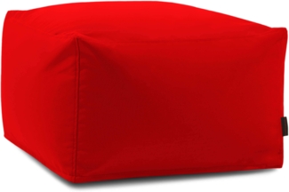 Sitzsack ‘Softbox‘, Bezugstoff - Colorin, 100% Olefin, Red, 40x70x70 cm.