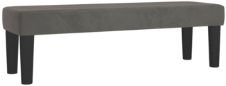 vidaXL Sitzbank Dunkelgrau 100x30x30 cm Samt 346667