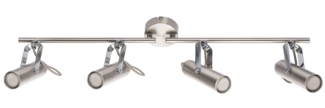 LED Deckenstrahler, Chrom, Spots bewegliche, L 68 cm