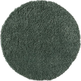Myflair Möbel & Accessoires Hochflor-Teppich My Shaggy, rund, Höhe: 37 mm, Shaggy, Uni Farben, leicht glänzend, Microfaser, extra flauschig