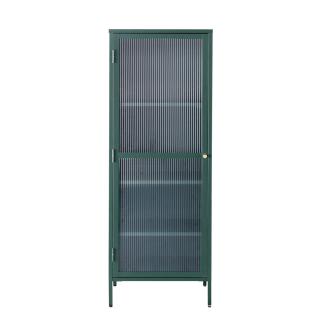 Dekoria Vitrine Xappa slim green 58 x 40,5 x 160,5 cm