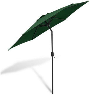 Clanmacy Sonnenschirm 3m/3.5m Sonnenschirm Gartenschirm UV40+ mit Handkurbel Terrassen