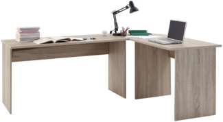 Schreibtisch-Kombination Tim / Till , Holzwerkstoff , Holzfarben , 205 x 76 x 65 cm