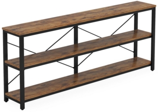 Tribesigns Konsolentisch 180 cm Sofatisch mit Regalen, 3-Tier-Eingang Tisch mit Lagerung