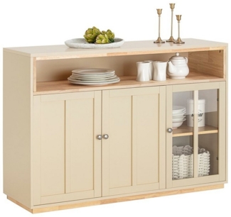 SoBuy Buffet FSB80 Sideboard mit 3 Türen Küchenschrank Flurschrank TV-Schrank