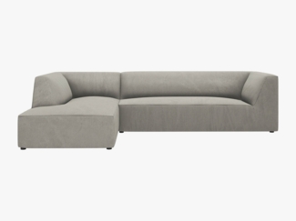 Micadoni 4-Sitzer Modular Sofa Ruby Links Kord Scala Hellgrau