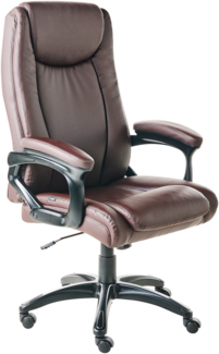 Chefsessel GRACEFUL Kunstleder Dunkelbraun