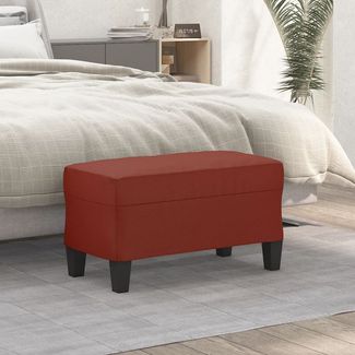 vidaXL Sitzbank Weinrot 70 x 35 x 41 cm Kunstleder [349443]