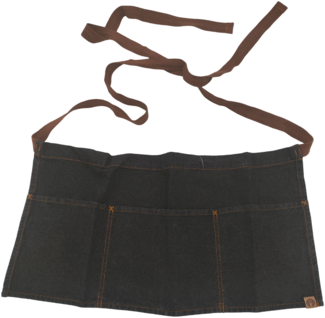 Chef Works Taillenschürze Schürze One Size, Baumwolle schwarz, 30,5x58,5 cm