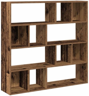 vidaXL Bücherregal/Raumteiler Altholz-Optik 105x24x102 cm 855830