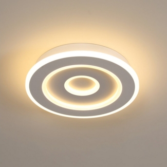 Goeco Deckenleuchte Ultradünne Acryl-Deckenleuchte, LED Deckenlampe, rund 28x4,5 cm, LED Lichtquelle, Warmweiß, Energiesparlampe, 3000 K, 28 W