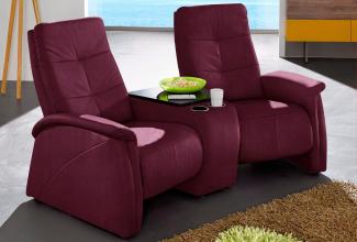 exxpo - sofa fashion 2-Sitzer Tivoli, Kinosofa, bequem, mit Relaxfunktion, integrierter Tischablage und Stauraumfach