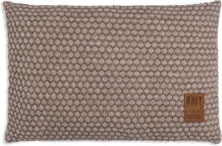 Knit Factory Juul Kissen 60x40 cm Wabe Beige