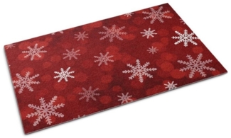 Tulup Fußmatte Weihnachten Schmutzfangmatte Rutschhemmend Eingangsmatte: 90x60, Schmutzfangmatte