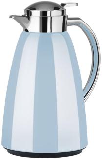 Emsa CAMPO Isolierkanne Quick Tip, Kanne, Teekanne, Kaffeekanne, Kaffee, Edelstahl, Pastell-Blau, 1 L, F4130400