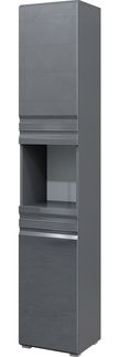 Badschrank Fredd Anthrazit Hochglanz 36.4 x 190.5 cm Vicco
