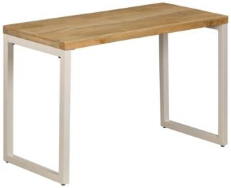 vidaXL Esstisch 115 x 55 x 76 cm Massivholz Mango und Stahl [247333]