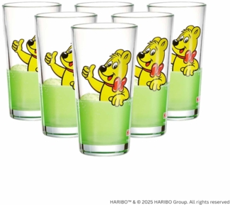 Ritzenhoff & Breker Haribo Thumbs Up Trinkglas 380 ml 6er Set Grün - DS