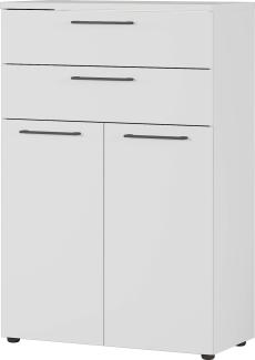 Aktenschrank Arlington, ideal für Home Office, in Lichtgrau, mit Schubladen, 80 x 120 x 40 cm (BxHxT)