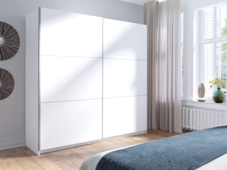 AX LIVING Kleiderschränke Weiß 200 cm – Adelna Schrank