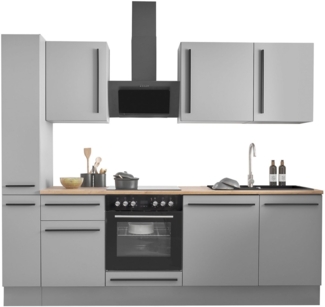 BASIC by Balculina Winkelküche Denver, Küche BxHxT 250 x 211 x 60, Breite 250 cm, wahlweise mit E-Geräten und Induktion