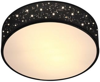 monzana Deckenleuchte, 38 cm, Sternenhimmel Rund Stoffschirm 38 cm 2-Flammig E27 Modern