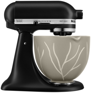 KitchenAid Keramikschüssel 4,7l Bare trees - Creme/Beige
