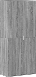 vidaXL Schuhschrank Grau Sonoma 80x39x178 cm Holzwerkstoff 3276677