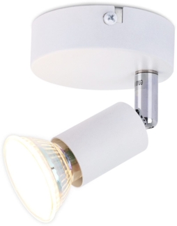ZMH LED Deckenleuchte 1 flammig weiß Deckenlampe GU10 Innen Wandleuchte warmweiß modern Strahler