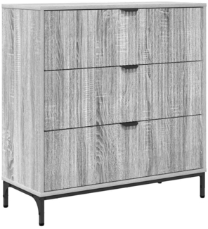 vidaXL Sideboard Grau Sonoma 79,5 x 33 x 82 cm Holzwerkstoff 883440