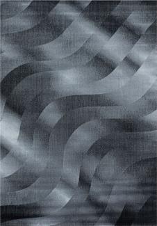 Kurzflor Teppich Clara rechteckig - 120x170 cm - Schwarz