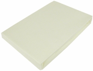 Casa Colori Spannbettlaken Jersey 90-100x200 cm aus 100% Baumwolle, Baumwolle, Gummizug: rundum, (1 Stück), robust & pflegeleicht