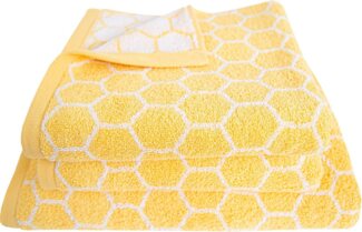 Dyckhoff Handtuch Set Pure Natural Honey, Frottier (Set, 3-St), 2 Handtücher (50x100cm), 1 Duschtuch (70x140cm)