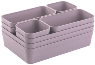 Engelland Schubladeneinsatz Schubladen-Organizer (Vorteils-Set, 8 St, individuelle Anordnung, passend für alle gängigen Schubladen), BPA-frei, spülmaschinengeeignet, gefrierschrankgeeignet
