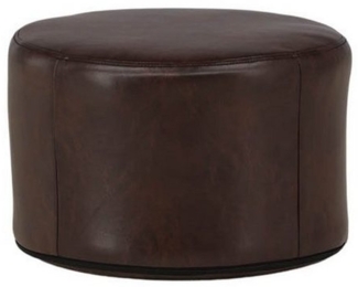 ebuy24 Pouf Eastport Pouf, Hocker Ø41cm PU Kunstleder braun. (1-St)