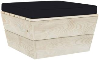 vidaXL Palettenkissen Schwarz 60x60x6 cm Oxford-Gewebe 315083
