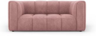 Micadoni Sofa Serena 2-Sitzer Strukturierter Stoff Rosa