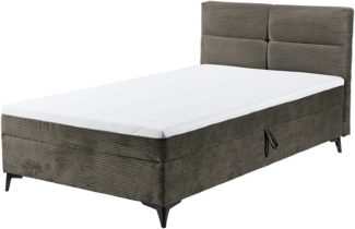 Boxbett >ANDON 1< Liegefläche 120x200cm, in mocca - 121x102x210 (BxHxT)