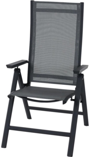 Siena Garden Tauro Klapp-Sessel – Aluminiumgestell (matt anthrazit) & royal-grey Textilbezug (S83264