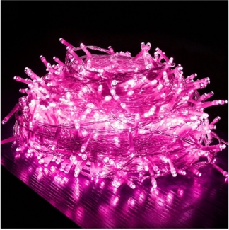 Qualra Lichterkette 10M 100LEDs Lichterkette Innen Außen Strom Weihnachtsbeleuchtung, 8 Modi Wasserdicht Lichtkette für Party Garten