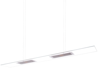 LED Pendellampe, Glas, Metall, Länge 100 cm