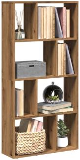 vidaXL Bücherregal Artisan-Eiche 60x20x120 cm Holzwerkstoff 858155