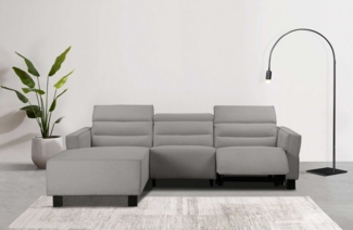 Places of Style Ecksofa Carpari, L-Form, 263 cm, mit manueller o. elektrischer Relaxfunktion, und USB/ Kopfteilverstellg