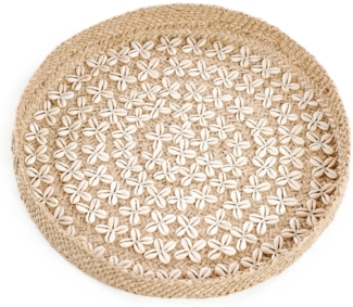 Der Costa Shell Teller - Naturweiß - M - Naturweiß - 42 x 42 x 6 cm