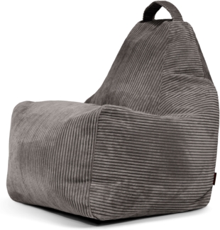 Sitzsack ‘Play‘, Bezugstoff - Waves, 100% Polyester, Drak Grey, 85x80x80 cm.