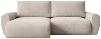 Beautysofa Ecksofa POSS, universelle Ottomane, mit Schlaffunktion