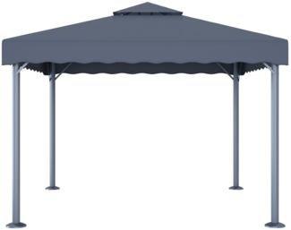 vidaXL Pavillon 300 x 300 cm Anthrazit Aluminium 48059