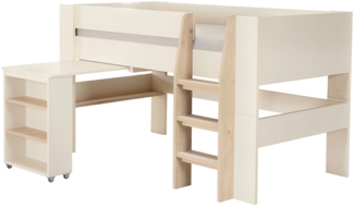 roba Hochbett Set 'Studio' - Serie 'Flexi Grow' - Cashmere / Eichen-Dekor